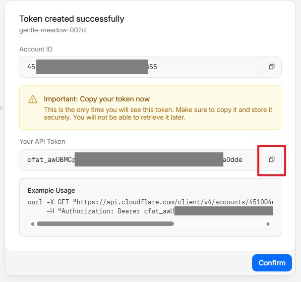 複製 Token